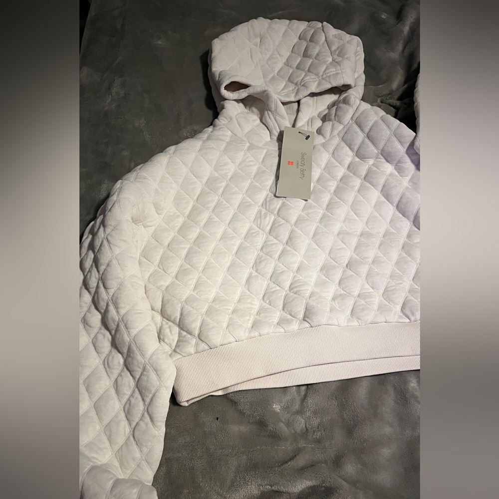 Spiritual Gangster stone wash cropped hoodie XS